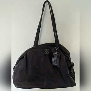 Coach Black Leather Tote Bag
